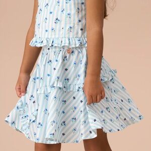 ANGEL & ROCKET Pia Floral Striped Skirt